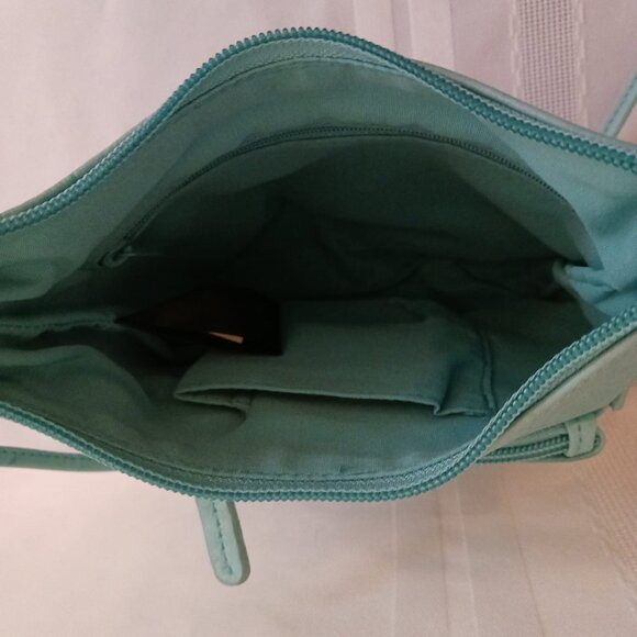 Stone Mountain Leather Teal Purse - Picture 6 of 10